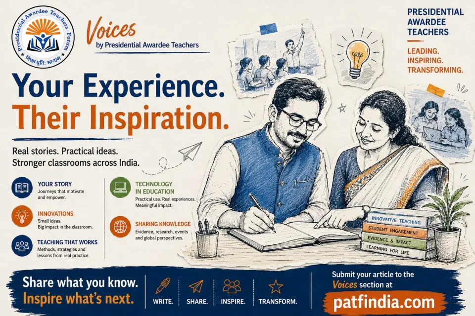 Your Voice Matters — Write for PATF India's Voices Section