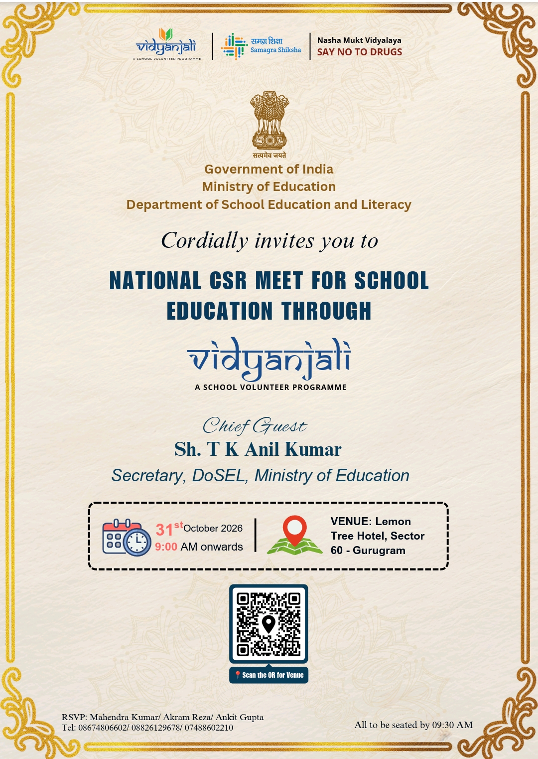National CSR Meet for School Education through Vidyanjali